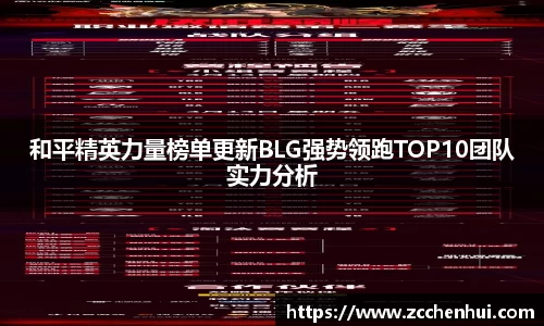 和平精英力量榜单更新BLG强势领跑TOP10团队实力分析